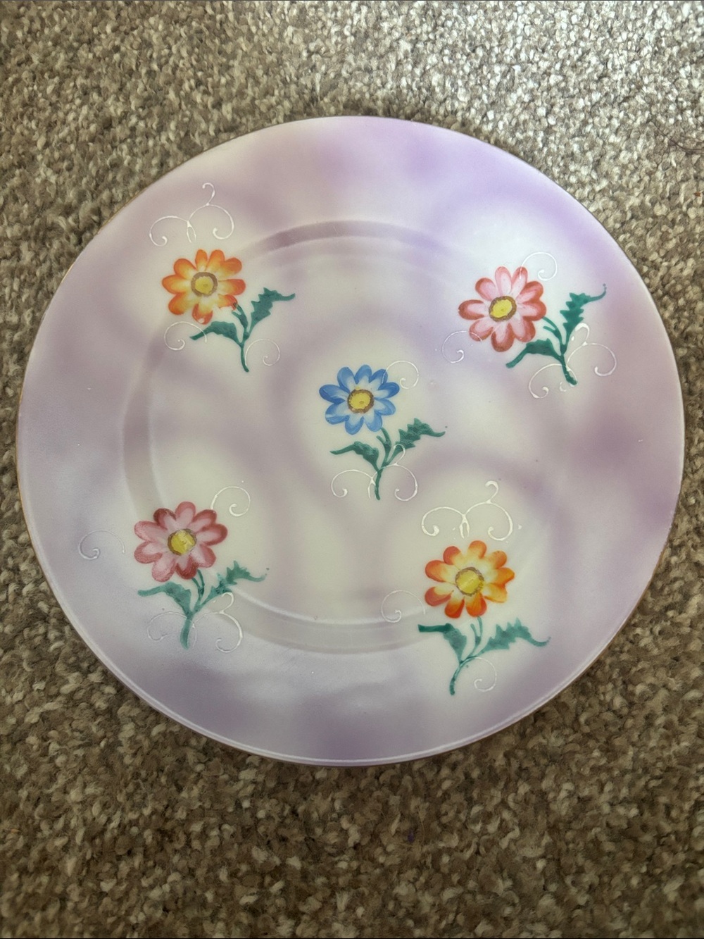 Vintage Made in Japan Floral Salad Plate
